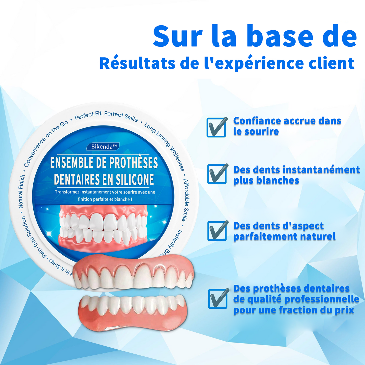 Bikenda™ ensemble de prothèses dentaires en silicone (⏰𝗢𝗳𝗳𝗿𝗲 𝗹𝗶𝗺𝗶𝘁é𝗲 𝗱𝗮𝗻𝘀 𝗹𝗲 𝘁𝗲𝗺𝗽𝘀 60 𝗱𝗲𝗿𝗻𝗶è𝗿𝗲𝘀 𝗺𝗶𝗻𝘂𝘁𝗲𝘀⏰)🍬